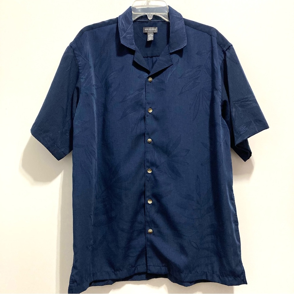 Van Heusen Navy Casual Button Down Shirt